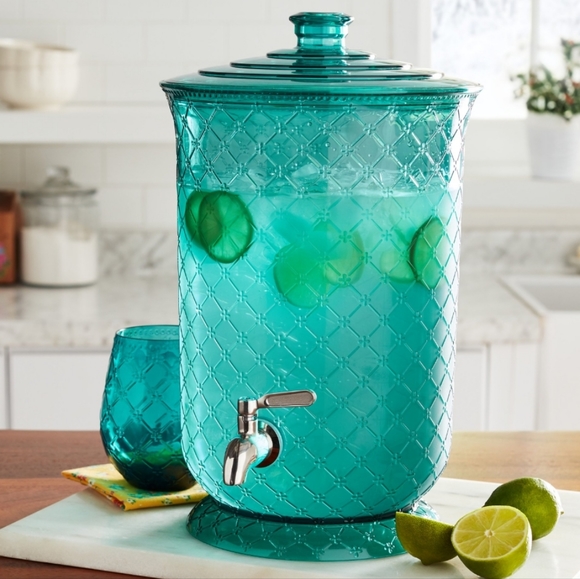 The Pioneer Woman Other - 2022 New Pioneer Woman Wishful Winter Holiday Teal Beverage Dispenser